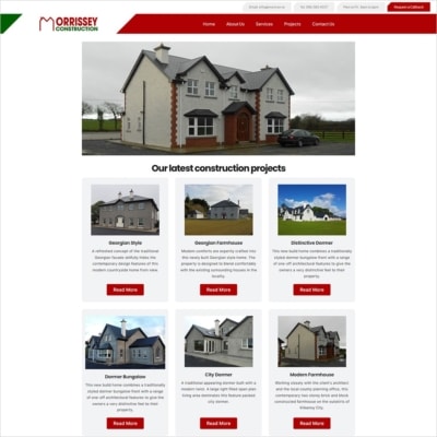noel morrissey construction – new website launched