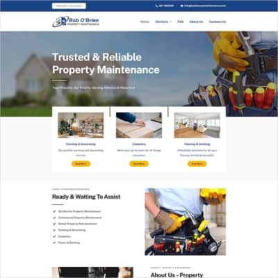 Bob O’Brien House Maintenance – New Website Launched