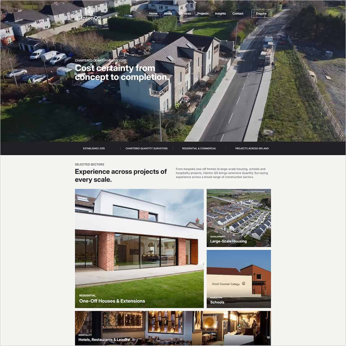 New Website Launched for Hanton QS